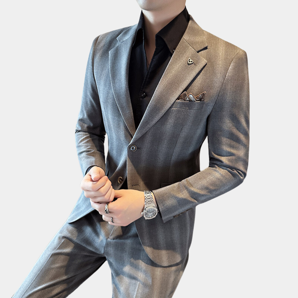 Diggory - Stylish Summer Men's Suit Set in Comfortable Breathable Fabric-2