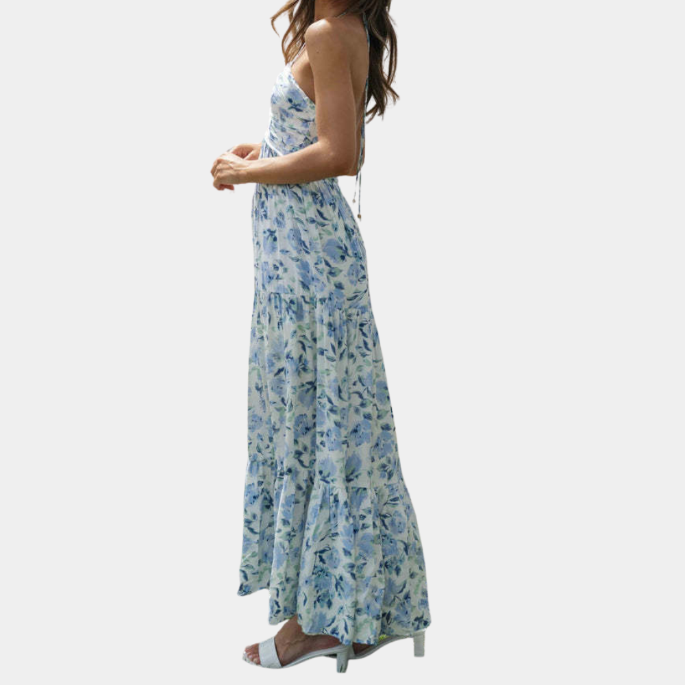 Variant image for Damen Maxikleid Blau Größe M Leichtes Material-6