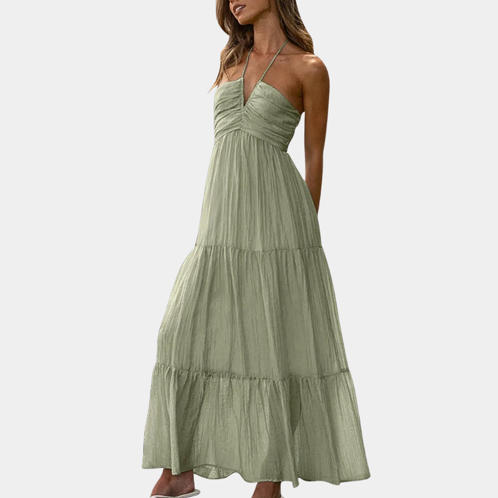 Variant image for Damen Maxikleid Blau Größe M Leichtes Material-11
