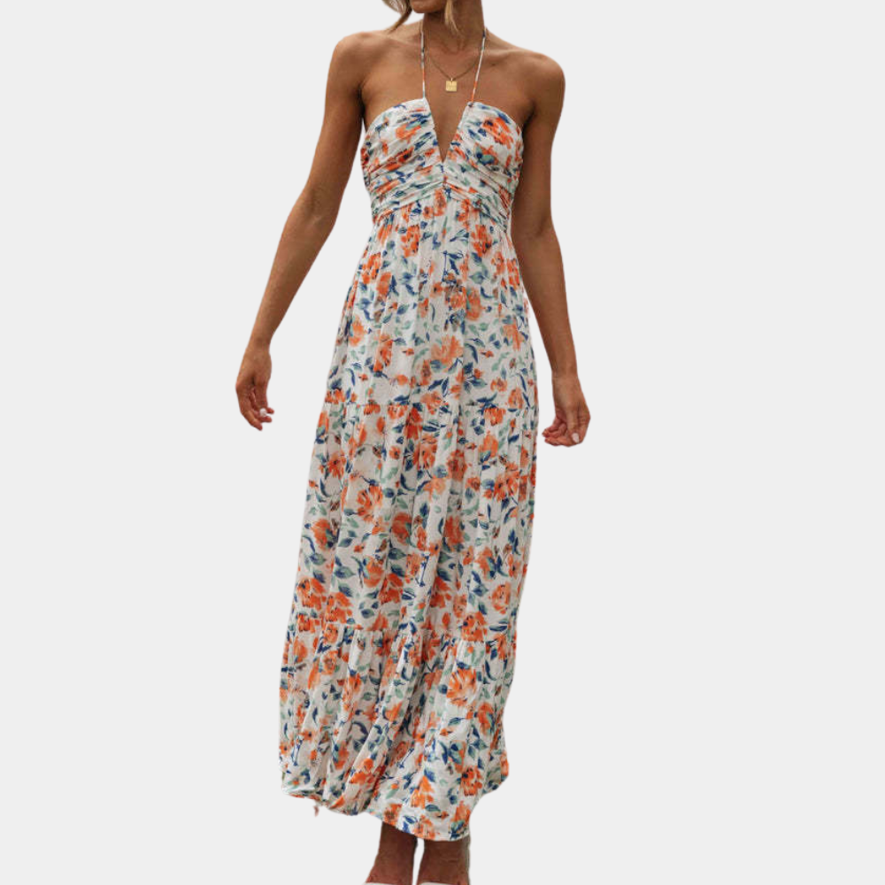 Variant image for Damen Maxikleid Blau Größe M Leichtes Material-16