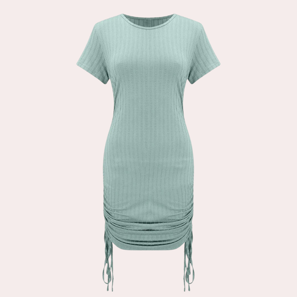 Damen Kleid Dunkelgrün Größe M Baumwolle - Schmeichelhafte Passform für Freizeit und besondere Anlässe-5