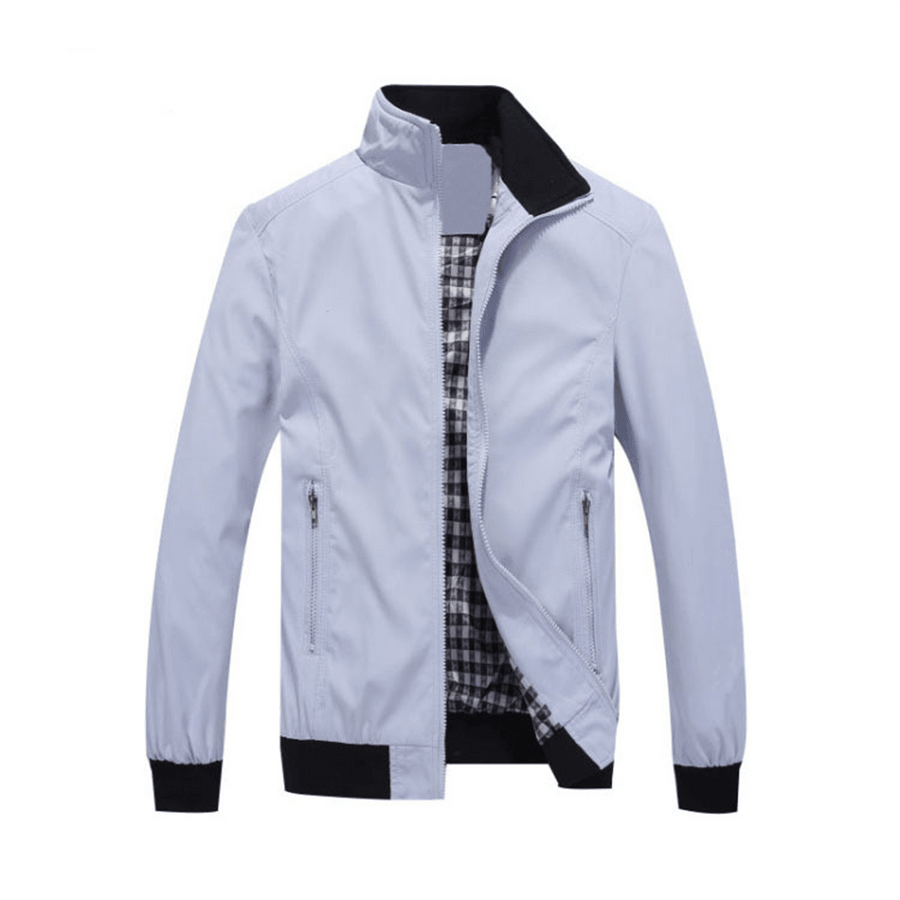 Herrenjacke Leicht Atmungsaktiv Sommerjacke Ideal für Strand und Freizeit-5