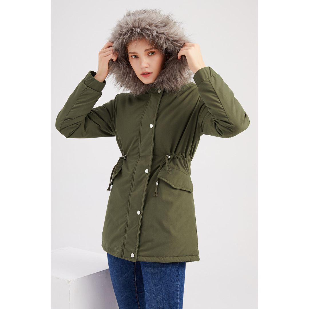 Caira | Warme Damen-Parka-Winterjacke mit Kapuze 3