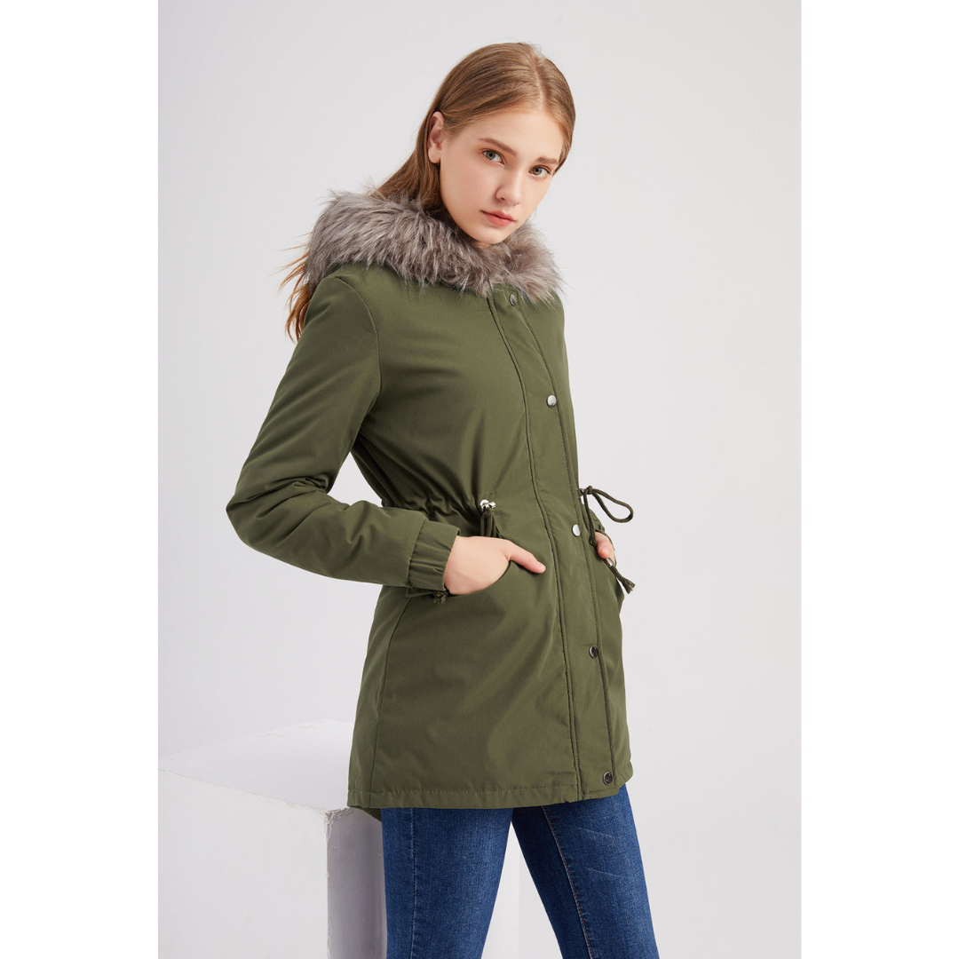Caira | Warme Damen-Parka-Winterjacke mit Kapuze 4