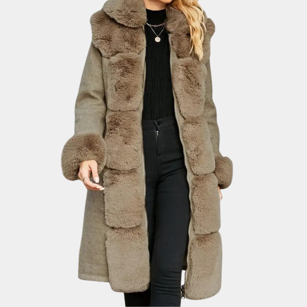Christine | Luxuriöser Plüsch-Wintermantel für Damen 1