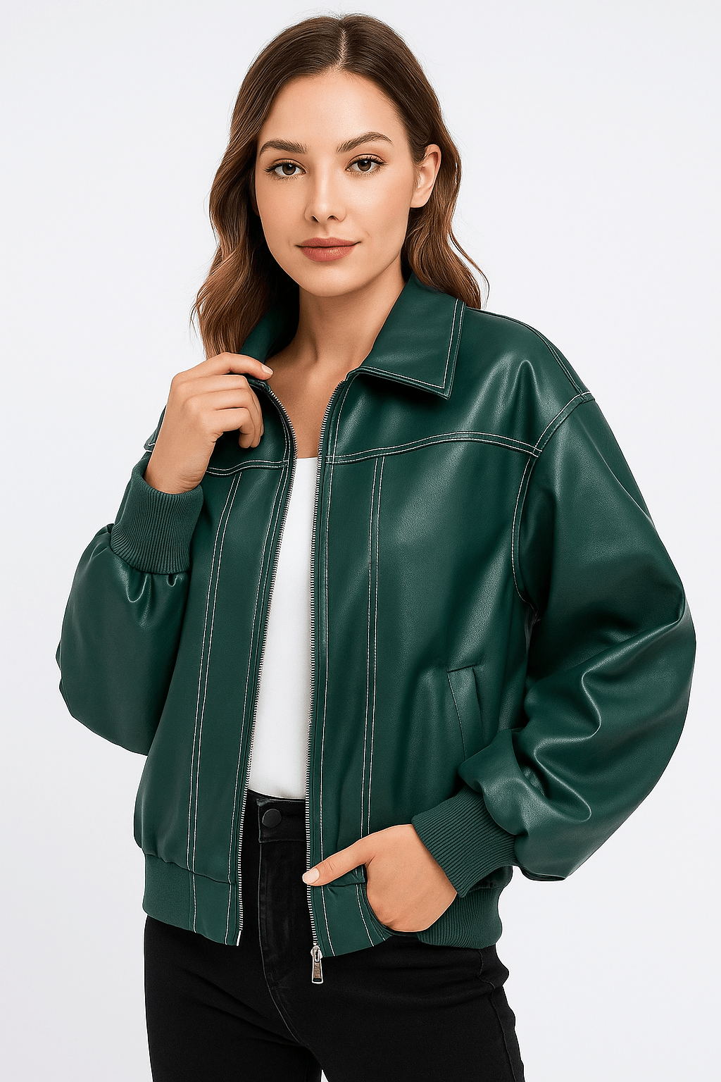 Clarisse | Oversize-Winterjacke aus Leder für Damen 6