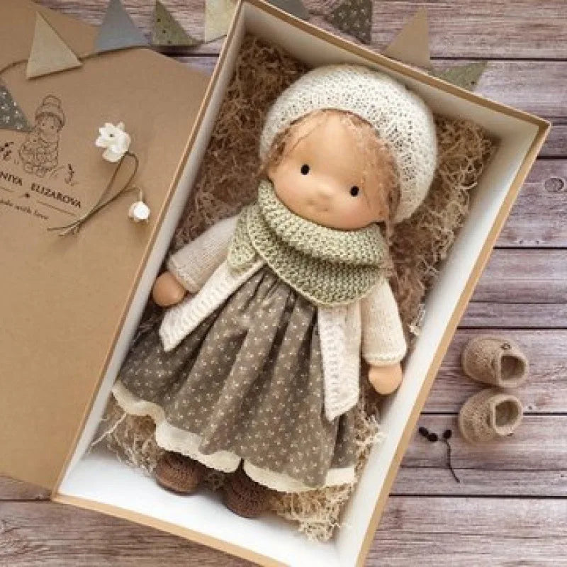 Cute Soft Plush Toys Waldorf Handmade Cute Cotton Stuffed Plush Doll Packaging Dolls Fabricchanging Box Best Children Birthda 14