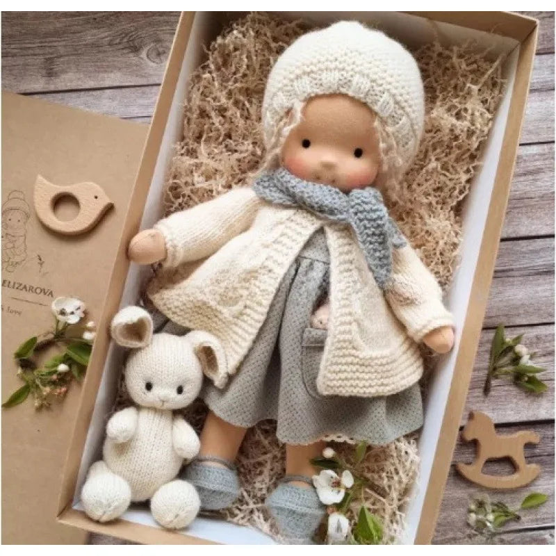 Cute Soft Plush Toys Waldorf Handmade Cute Cotton Stuffed Plush Doll Packaging Dolls Fabricchanging Box Best Children Birthda 15
