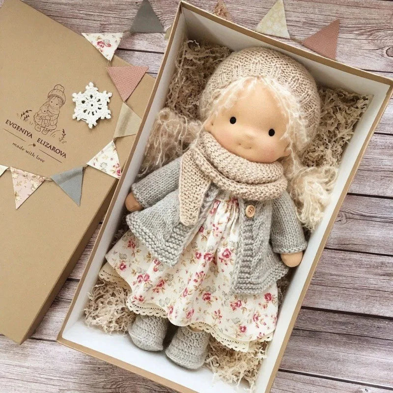 Cute Soft Plush Toys Waldorf Handmade Cute Cotton Stuffed Plush Doll Packaging Dolls Fabricchanging Box Best Children Birthda 21