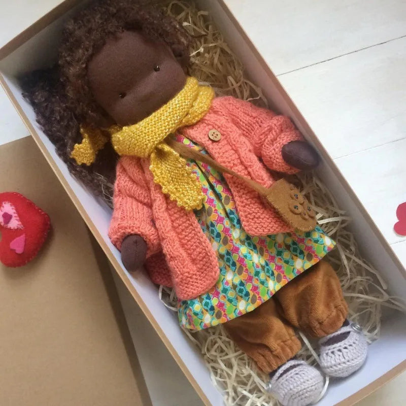 Cute Soft Plush Toys Waldorf Handmade Cute Cotton Stuffed Plush Doll Packaging Dolls Fabricchanging Box Best Children Birthda 22