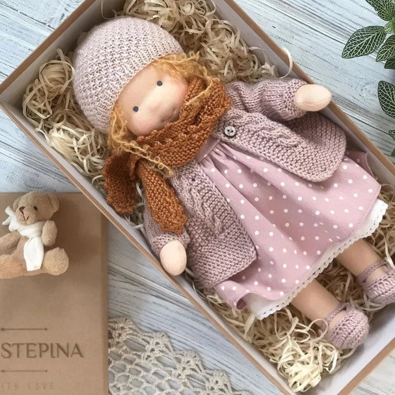 Cute Soft Plush Toys Waldorf Handmade Cute Cotton Stuffed Plush Doll Packaging Dolls Fabricchanging Box Best Children Birthda 28