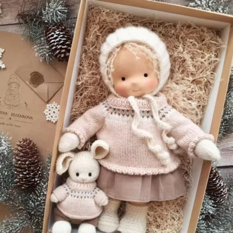 Cute Soft Plush Toys Waldorf Handmade Cute Cotton Stuffed Plush Doll Packaging Dolls Fabricchanging Box Best Children Birthda 30