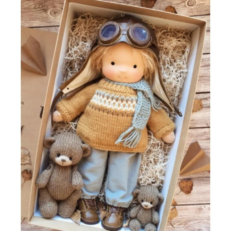 Cute Soft Plush Toys Waldorf Handmade Cute Cotton Stuffed Plush Doll Packaging Dolls Fabricchanging Box Best Children Birthda 31
