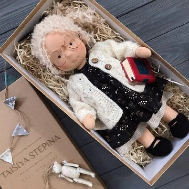 Cute Soft Plush Toys Waldorf Handmade Cute Cotton Stuffed Plush Doll Packaging Dolls Fabricchanging Box Best Children Birthda 32