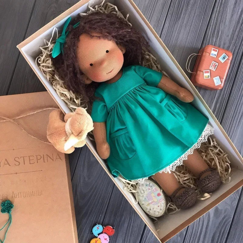Cute Soft Plush Toys Waldorf Handmade Cute Cotton Stuffed Plush Doll Packaging Dolls Fabricchanging Box Best Children Birthda 33