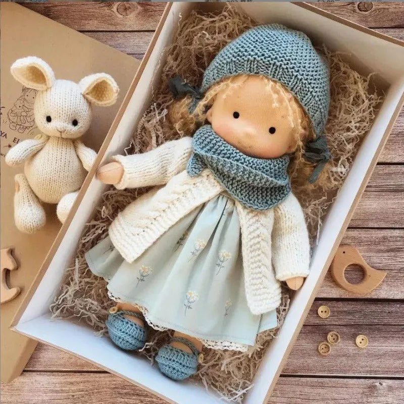 Cute Soft Plush Toys Waldorf Handmade Cute Cotton Stuffed Plush Doll Packaging Dolls Fabricchanging Box Best Children Birthda 39