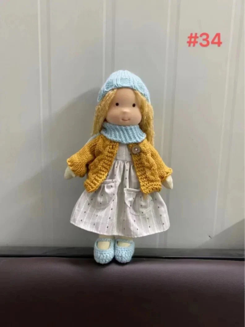 Cute Soft Plush Toys Waldorf Handmade Cute Cotton Stuffed Plush Doll Packaging Dolls Fabricchanging Box Best Children Birthda 4
