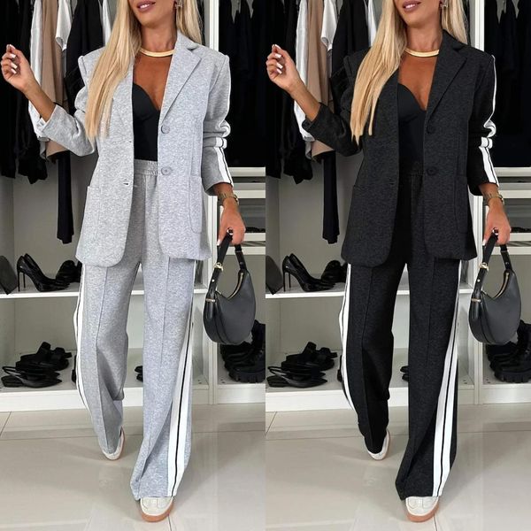 Damen-Hosenanzug mit Kontraststreifen | Elegant | Vielseitig und Modern 7