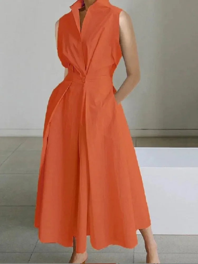 Damen-Midikleid mit schickem A-Linien-Design und bequemer Passform 1