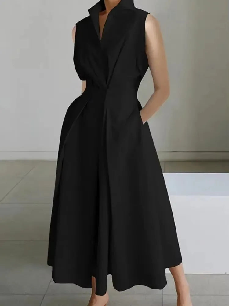 Damen-Midikleid mit schickem A-Linien-Design und bequemer Passform 2