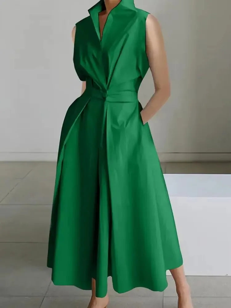 Damen-Midikleid mit schickem A-Linien-Design und bequemer Passform 4