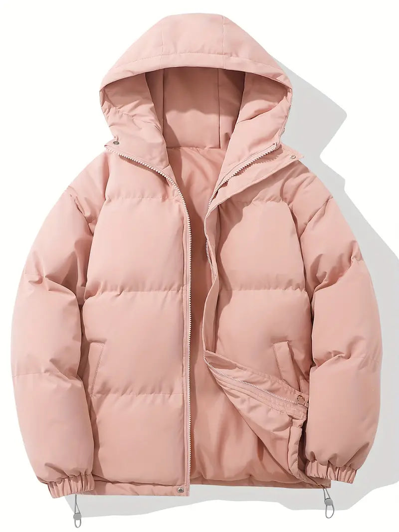 Damenjacke Kapuzenjacke Klassisches Design Warm Polyester 4