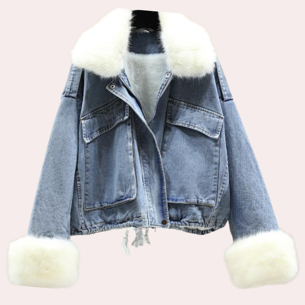 Delilah | Moderne Denim-Daunen-Winterjacke für Damen 2