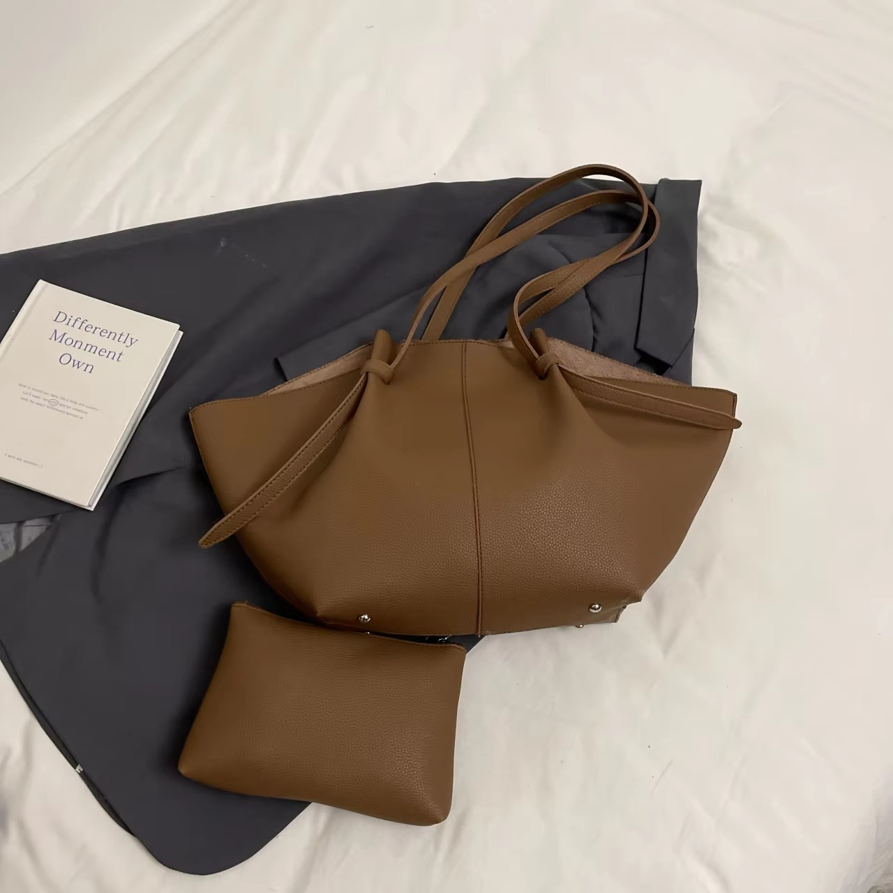 Designer-Mustertasche, geräumig, mit herausnehmbarem Innenfach 0