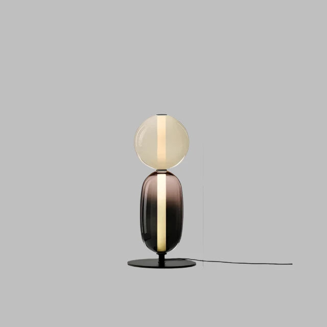 Designer Stehlampe mit Farbwechsel – LED Bogenlampe für Wohnzimmer, moderne Stehleuchte aus Eisen und Glas 0