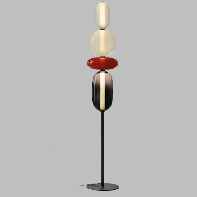 Designer Stehlampe mit Farbwechsel – LED Bogenlampe für Wohnzimmer, moderne Stehleuchte aus Eisen und Glas 10