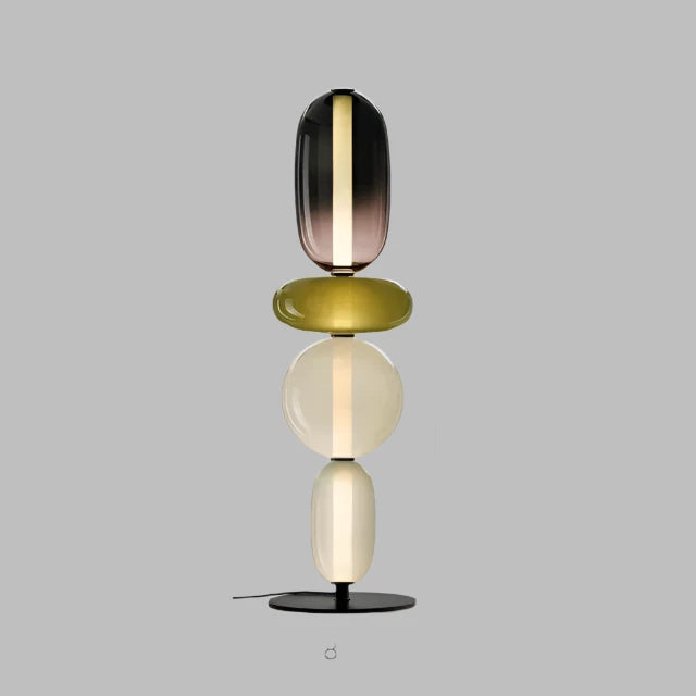 Designer Stehlampe mit Farbwechsel – LED Bogenlampe für Wohnzimmer, moderne Stehleuchte aus Eisen und Glas 12