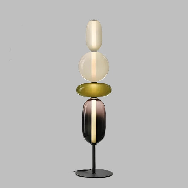 Designer Stehlampe mit Farbwechsel – LED Bogenlampe für Wohnzimmer, moderne Stehleuchte aus Eisen und Glas 13