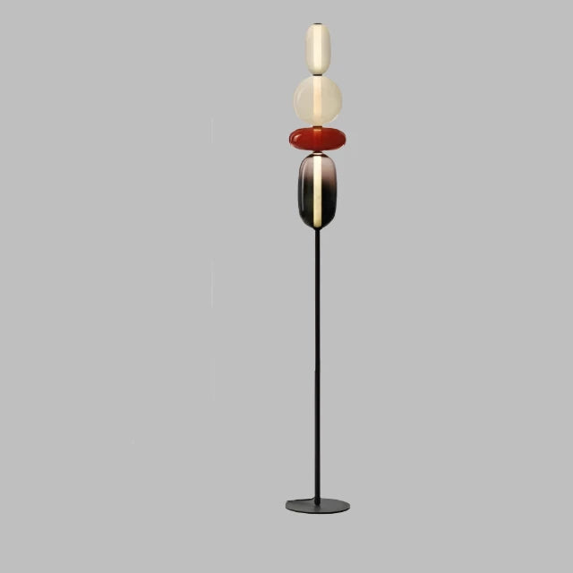 Designer Stehlampe mit Farbwechsel – LED Bogenlampe für Wohnzimmer, moderne Stehleuchte aus Eisen und Glas 14