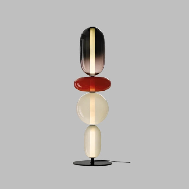 Designer Stehlampe mit Farbwechsel – LED Bogenlampe für Wohnzimmer, moderne Stehleuchte aus Eisen und Glas 18