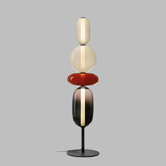 Designer Stehlampe mit Farbwechsel – LED Bogenlampe für Wohnzimmer, moderne Stehleuchte aus Eisen und Glas 19