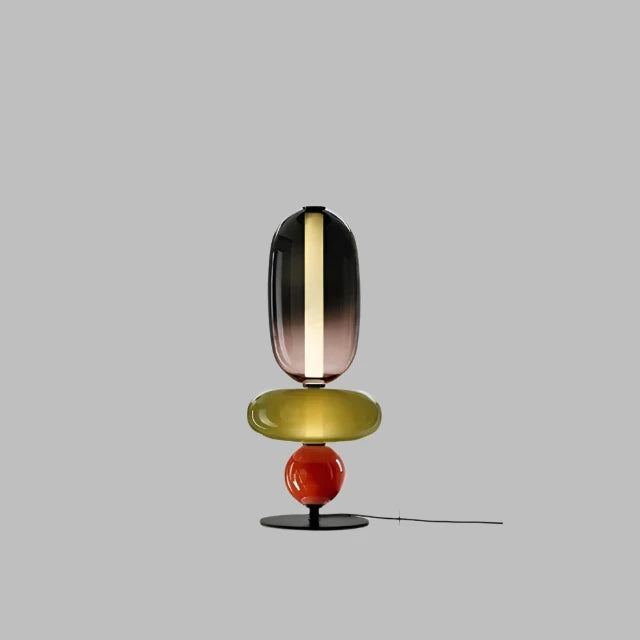 Designer Stehlampe mit Farbwechsel – LED Bogenlampe für Wohnzimmer, moderne Stehleuchte aus Eisen und Glas 7