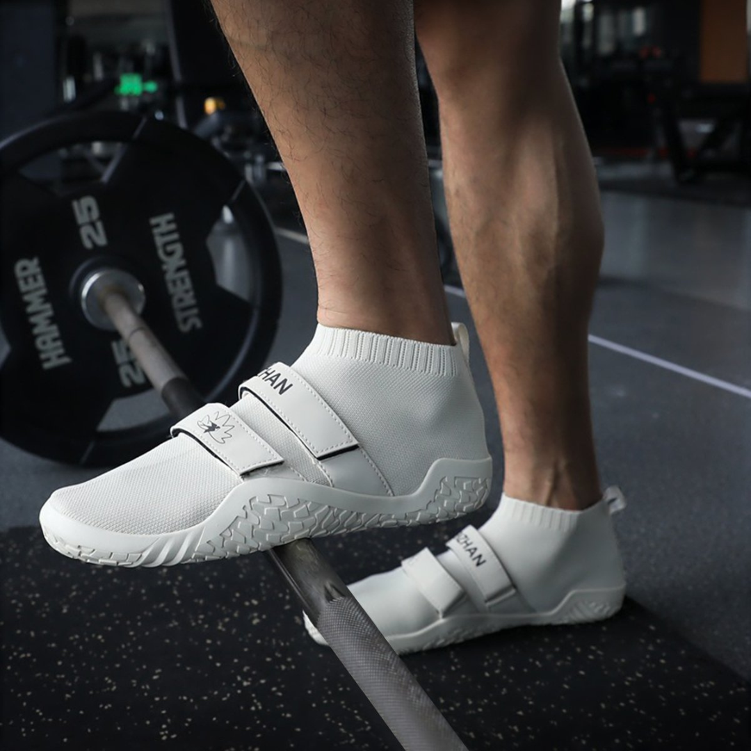 Herren Krafttraining Schuhe Stabilität Atmungsaktiv Flache Sohle für Kniebeugen und Kreuzheben-5