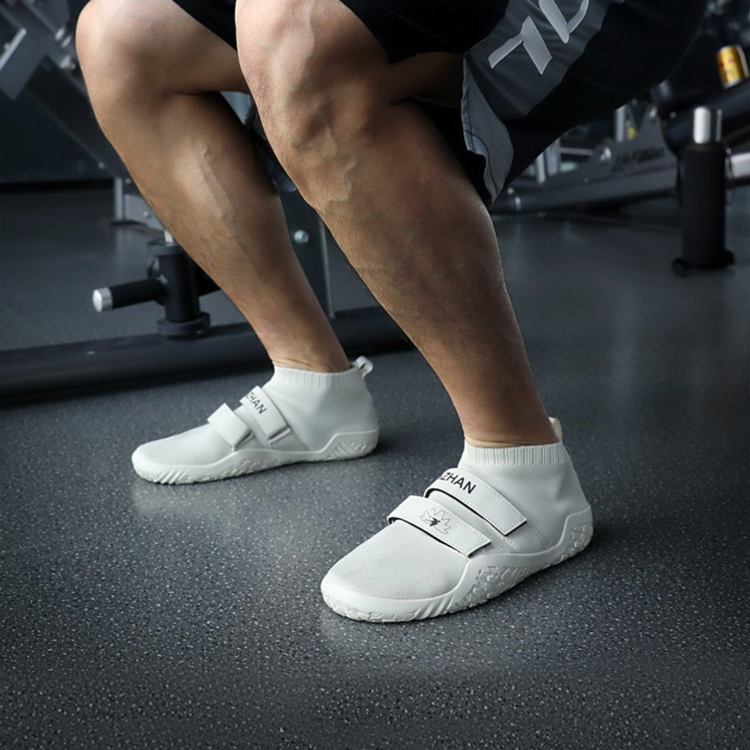 Herren Krafttraining Schuhe Stabilität Atmungsaktiv Flache Sohle für Kniebeugen und Kreuzheben-3