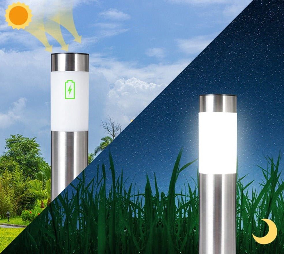 EcoStrahl | Iluminación solar para caminos resistente a la intemperie con activación automática