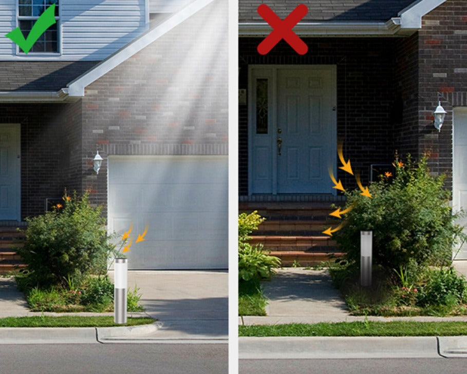 EcoStrahl | Iluminación solar para caminos resistente a la intemperie con activación automática