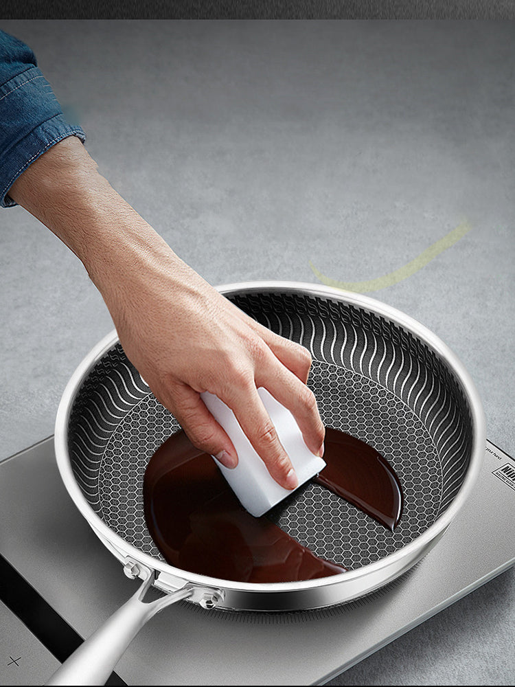Edelstahl Bratpfanne mit Ergonomischem Griff – Energieeffiziente und Vielseitige Kochpfanne für Alle Herdarten 5