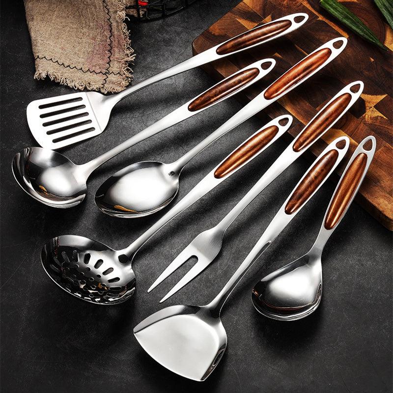 Edelstahl Küchenutensilien Set – 5-teiliges Küchenhelfer Set mit Ergonomischen Griffen für Profis 1