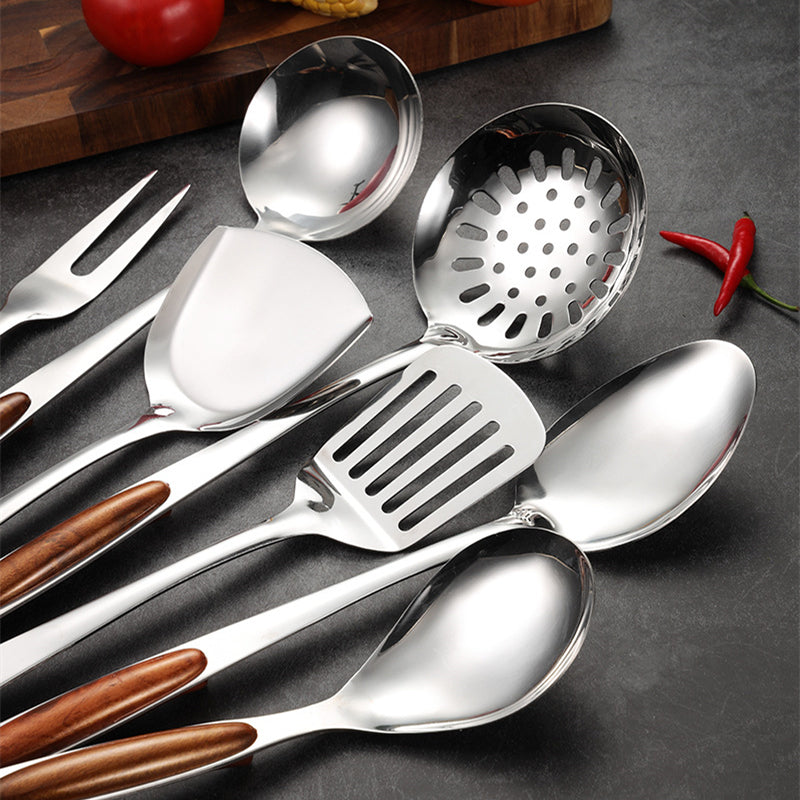 Edelstahl Küchenutensilien Set – 5-teiliges Küchenhelfer Set mit Ergonomischen Griffen für Profis 4