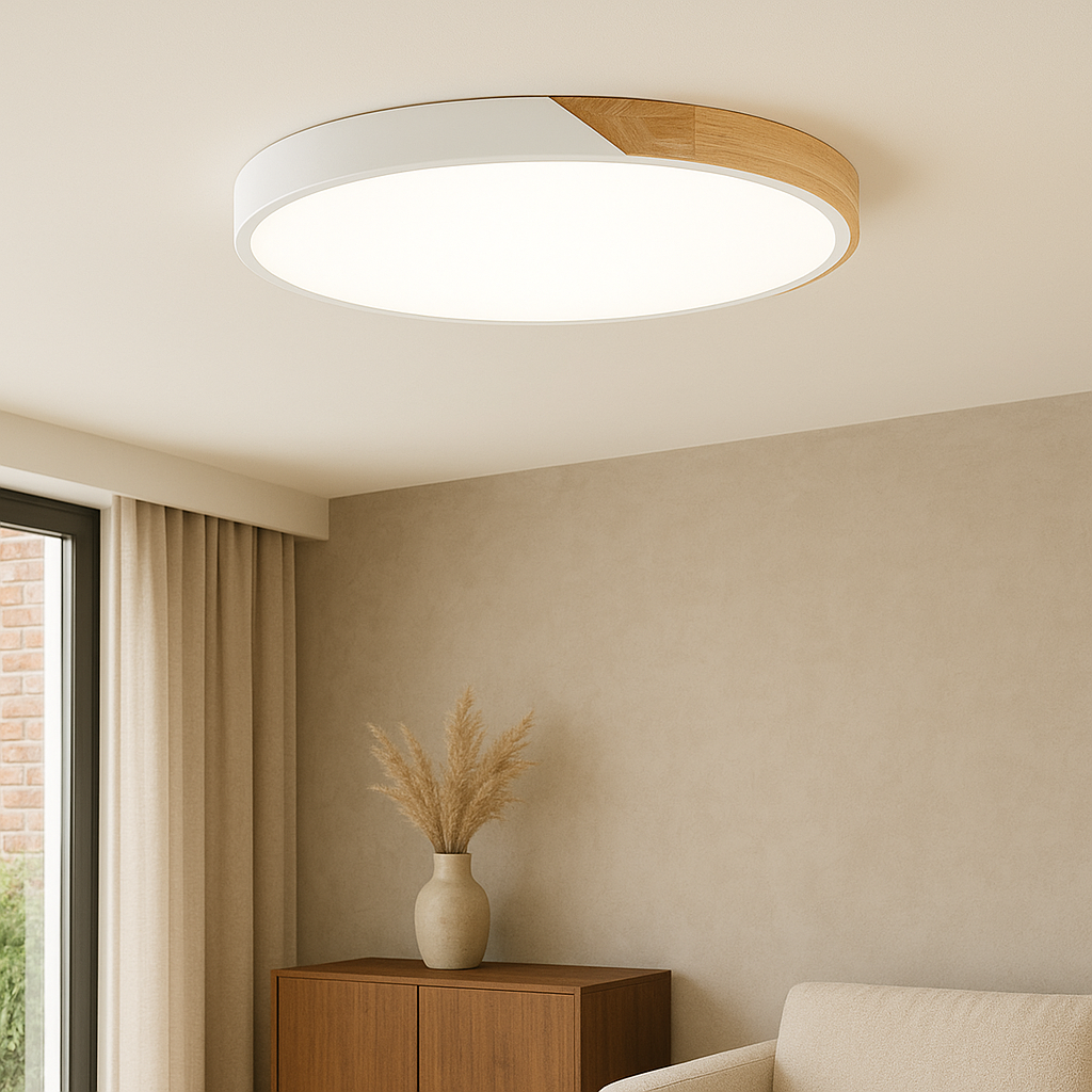 Elaris | Elegante Deckenleuchte aus Holz im skandinavischen Stil 1