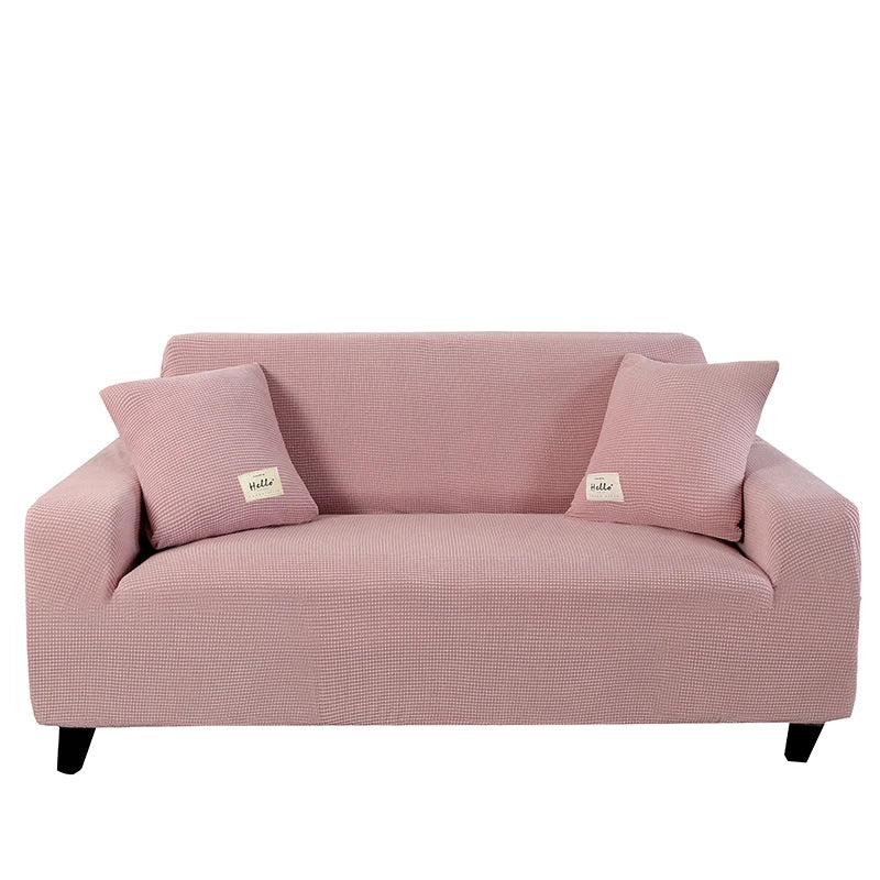Elastischer Sofabezug aus Jacquard – Wasserabweisend, Rutschfest, Maschinenwaschbar für 1- bis 4-Sitzer Couch 17