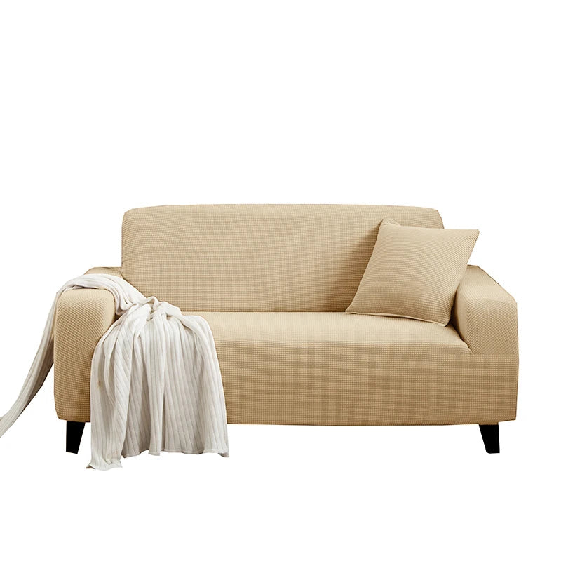 Elastischer Sofabezug aus Jacquard – Wasserabweisend, Rutschfest, Maschinenwaschbar für 1- bis 4-Sitzer Couch 18