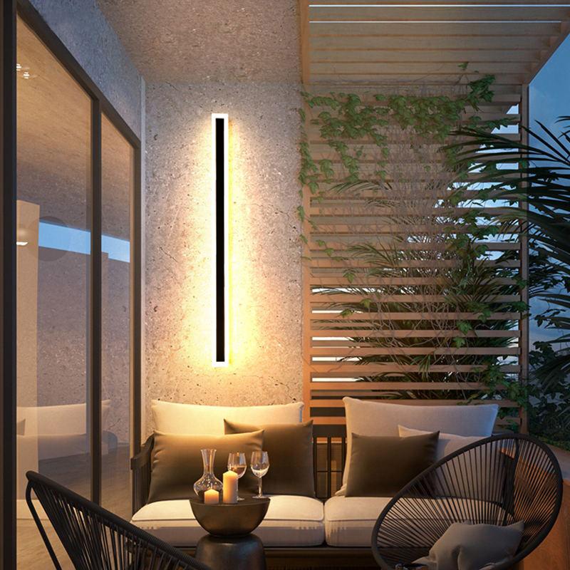 Elegante Edelstahl Außenwandleuchte mit LED – IP65 Wasserdicht für Garten und Balkon, Modernes Design und Energiesparend 0