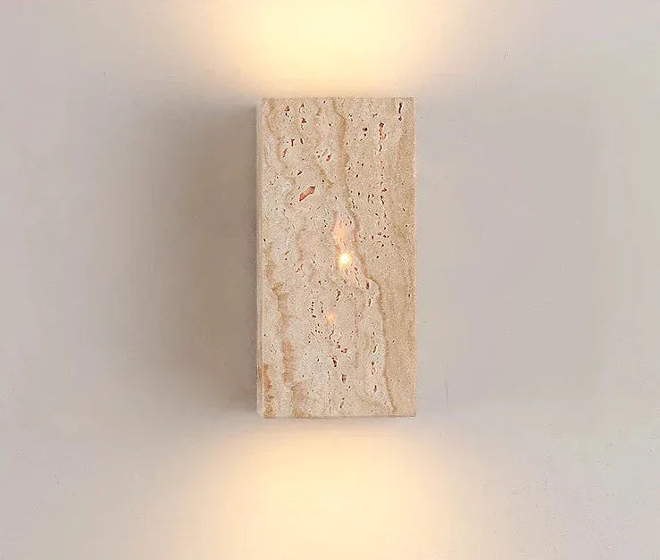 Elegante Gelbe Stein Wandlampe mit LED-Technologie – Moderne Wandleuchte für Innenräume, Energieeffiziente Beleuchtung 9