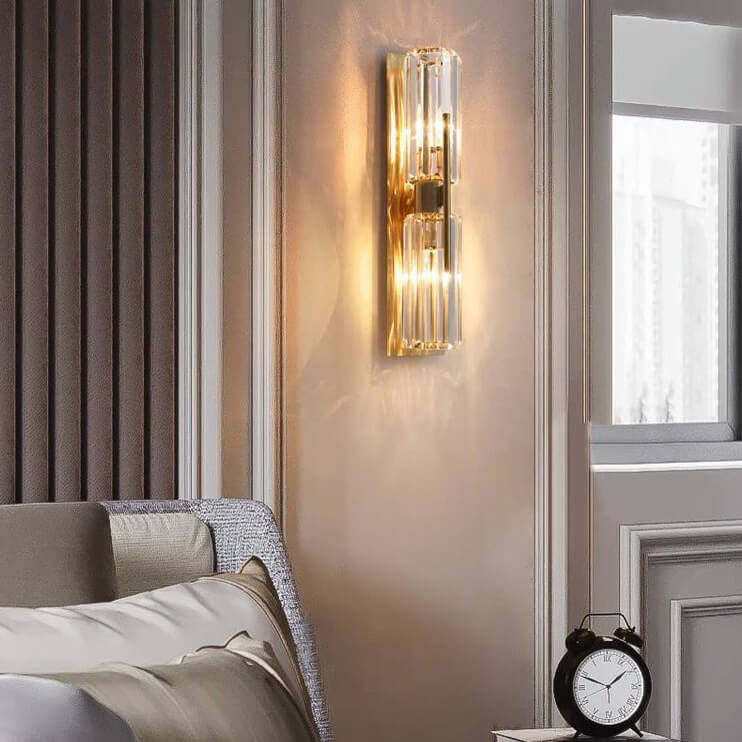 Elegante Kristall Wandleuchte Innen – Modernes Design für Luxuriöse Akzente, LED Beleuchtung, 43x10 cm 3