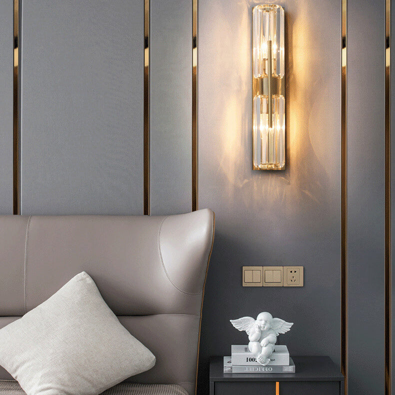Elegante Kristall Wandleuchte Innen – Modernes Design für Luxuriöse Akzente, LED Beleuchtung, 43x10 cm 7